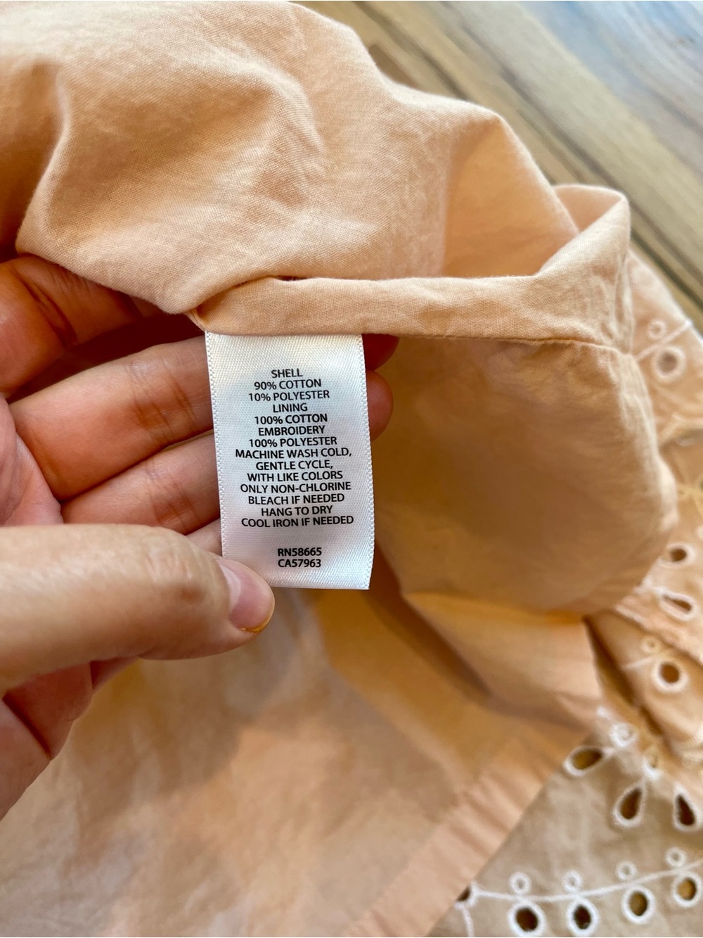 Chelsea28 Blush Eyelet Embroidered Mini Dress XXS Cottagecore Puff Sleeve - Picture 4 of 8